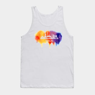 Berlin Skyline Watercolor Tank Top